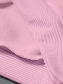 PAVTROS Men's Letter Towel Embroidered Hoodie - Pink - View 4