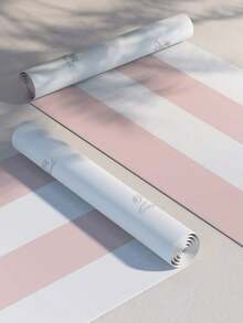 1 Roll Pink White Striped Peel And Stick Wallpaper, Removable Self Adhesive Contact Paper, Renter Friendly Modern Stripe Wall Decor For Living Room Bedroom Girl Nursery Office Dorm Apartment Home Decoration - 1PC - View 4