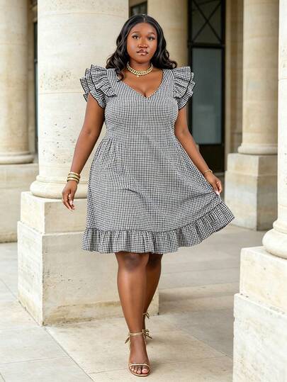 shein plus size dresses new arrivals Shop Arrival | Trendy Dresses Plus Size Women Solid Color Pleated Casual Party Dress Jean Dresses For Ladies Woman Strechable New Arrival Demin Curve Multicolor Casual Half Sleeve Woven Fabric Plain Smock Slight Stretch Women Plus Clothing SHEIN Lady CURVE Plus Size