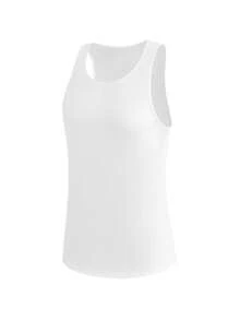 Cheerettes Camiseta sin mangas deportiva de unicolor versátil y casual - Multicolor - Ver 11
