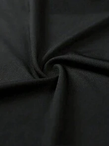 BATMAN X SHEIN 男士蝙蝠印花插肩袖短袖運動T恤 - 黑色 - 查看 5