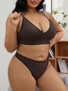 Wedaily 6件套加大码无缝无线丁字裤套装，舒适 - 彩色 - 查看 5