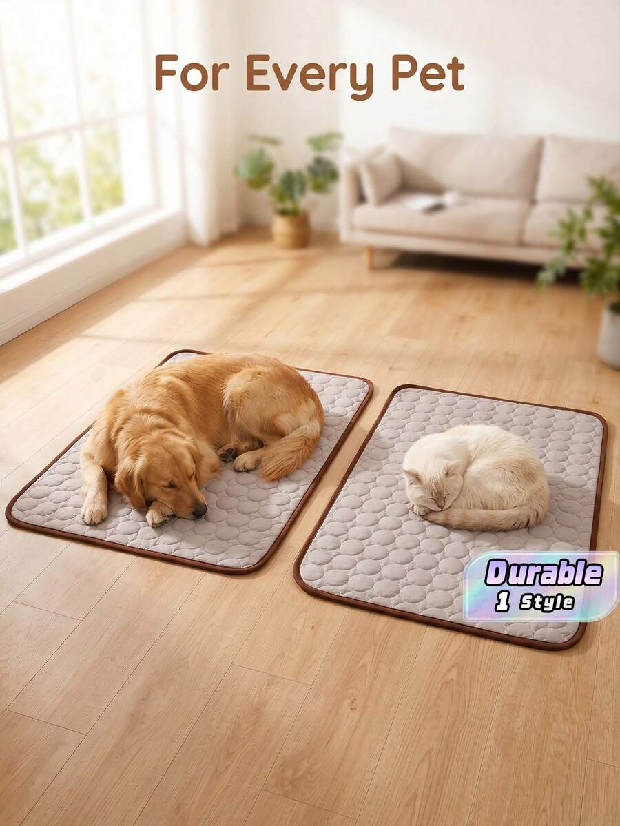 Super Soft And Warm Polyester Cat And Dog Thick Heat Storage Pad With Five Layers That Can Be Machine Washed, Suitable For Warm Pads For Large, Medium And Small Pets - Grey - View 1
