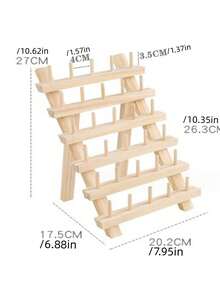 1PC Multi Functional Space Saving Thread Spool Organizer Rack Holder For Sewing Quilting Embroidery Yarn Bobbin Storage Display Sturdy Stable Portable Easy Assembly For Craft Room Home Studio Perfect Gift For Women Crafters Hair Braiding - multicolor - View 3