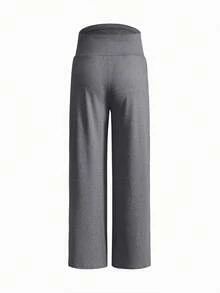 Modmama Pantalones de maternidad casuales versátiles de cintura alta y pierna recta - Multicolor - Ver 8