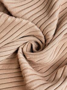 MaterniWear Maternity Khaki Knit Skirt – Autumn – Suitable For Both Elegant And Casual Looks. Winter - Khaki - View 11