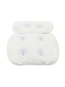 1Pc Bathtub Pillow With Anti-Slip Suction Cups, 3D Mesh Spa Bath Pillow For Neck & Back Support, Soft Comfortable Washable Bath Cushion For Home Bathroom Accessories - One Size Fits All - View 5