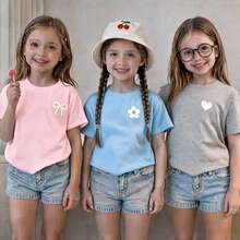 Young Girls T-Shirts - Light Grey - View 6