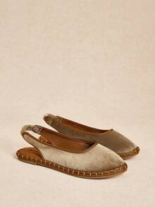 Rosivie Women's Versatile Fashion Flat Shoes For Daily Wear - Khaki - View 1
