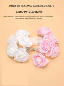 1PC Rose Decor String Light - multicolor - View 2