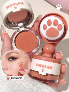 SHEGLAM Cutie Paw 印章腮紅-404 Burnin' Up 持久輕盈粉狀腮紅棒 品牌美妝化妝品 適合女士與女孩 - 404 Burnin' Up - 查看 1