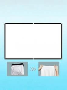 Simple Metal ALR Projector Screen For Home Use, Foldable 4K HD Movie Screen 100 Inch - View 9