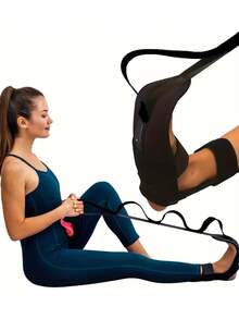 1PC Adjustable Nylon Yoga Stretching Strap Multicolor Durable Non Slip Exercise Band For Leg Calf Foot Ankle Correction Flexibility Pilates Fitness Training Outdoor Travel Home Gym - Multicolor - View 10