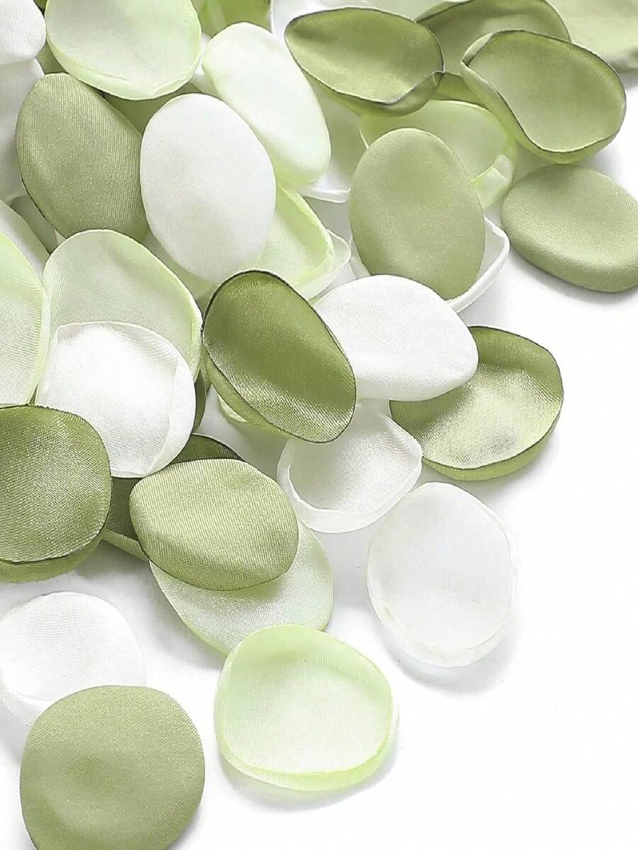 1200pcs Silk Rose Petals, Wedding Flower Petals, Avocado Color Petals ...