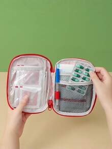 Large Capacity Portable Medicine Box - Durable Cloth, Compact Travel Bag For Home, First Aid, And Emergency Use - Empty Bag, No First Aid Accessories Included For Emergency Kit Bag - View 6