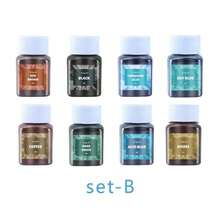 30ml 5/8 Colors Tie-Dye Powder Set, Suitable For Fabric, Textile And Clothing Dyeing, Multipurpose Pigment For Clothing Renewal And Diy Crafts - Multicolor - View 10