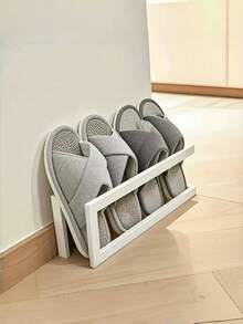 1 Peça Organizador de Armazenamento de Sapato Moderno, Economia de Espaço, Sem Energia, Montagem Fácil, Entrada, Quarto, Sala de Estar, Resistente, Antiderrapante, À Prova d'Água, À Prova de Ferrugem, Portátil, Leve, Empilhável - Multicolorido - Visão 5