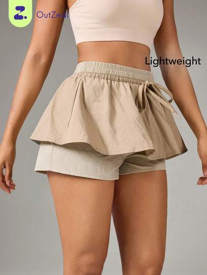 OutZeal Women Sports Skort Casual Travel A-Line Hem Built-In Short Athletic Skirt Summer Spring