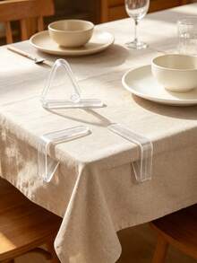 36/48Pcs Transparent Tablecloth Clips, Non-Slip Plastic Table Clamp, Practical Accessories For Home, Outdoor, Restaurant And Camping - Multicolor - View 2