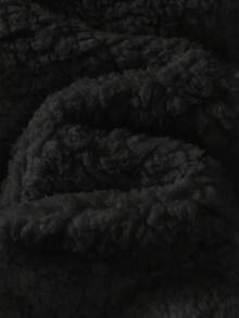 Cozy Pixies 小男孩保暖內裡加厚小立領長袖開襟夾克，對比拼接加厚立領長袖開襟夾克，百搭舒適，保暖內裡加厚拉鍊開襟夾克，毛絨小立領保暖舒適夾克，舒適百搭時尚日常可愛休閒極簡百搭風，適合室內外休閒、戶外滑雪、返校季、秋冬日常運動 - 黑色 - 查看 7