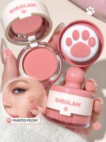 SHEGLAM Cutie Paw 印章腮紅-009 Painted Peony 持久輕盈粉狀腮紅棒 品牌美妝化妝品 適合女士與女孩 - 009 Painted Peony - 查看 1