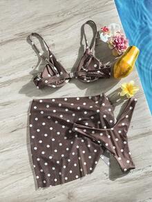 Swim SXY Two-Piece Swimsuit, Polka Dot Print Random, With Underwire - Multicolor - View 4