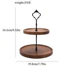 1pc European Style Afternoon Tea Dessert Plate, Sweets Tray, Decorative Cake Stand, 3-Tier Cake Rack, Suitable For Birthday Party, Family Gathering, Christmas Party - Multicolor - View 17