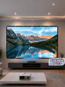 Simple Metal ALR Projector Screen For Home Use, Foldable 4K HD Movie Screen 100 Inch - View 1