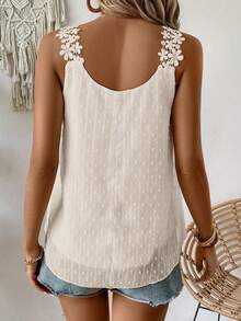 EMERY ROSE Top de tanque sin mangas sencillo de uso diario para mujeres en unicolor - Albaricoque - Ver 2