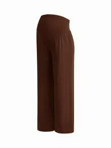 Modmama Pantalones de maternidad casuales versátiles de cintura alta y pierna recta - Multicolor - Ver 5