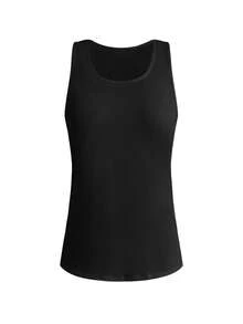Cheerettes Camiseta sin mangas deportiva de unicolor versátil y casual - Multicolor - Ver 10