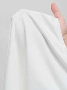 SHEIN 女士白色露背吊带连衣裙，黑色滚边 - 黑與白 - 查看 7