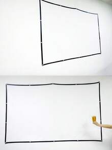 Simple Metal ALR Projector Screen For Home Use, Foldable 4K HD Movie Screen 100 Inch - View 6
