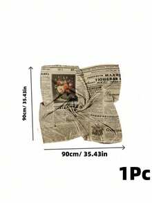 Joivida 1Pc/2Pcs Multi-Functional Scarf With Printed Text Design And High-End Feel, Breathable And Stylish,Retro Bandana With The Theme Of The USA-Canada-Mexico World Cup, Versatile Decorative Square Scarf That Can Be Used As A Headwear And Hairband - Multicolor - View 12