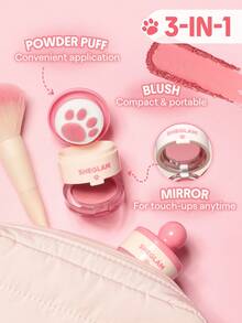 SHEGLAM Cutie Paw 印章腮紅-404 Burnin' Up 持久輕盈粉狀腮紅棒 品牌美妝化妝品 適合女士與女孩 - 404 Burnin' Up - 查看 5