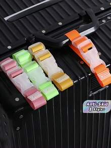 1 Pack Colorful Adjustable Luggage Strap Quick Release Buckle Portable Travel Accessory Car Outdoor Trip Vacation Secure Strong Durable Universal Fit - one size fits all - View 1
