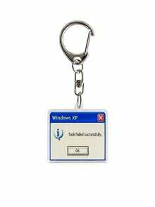 Zazumi Retro Computer Error Pop Up Acrylic Double-Sided Windows 98 Style Error Box Bag Charm, Funny Nostalgic Computer Command Pendant For Backpack - Multicolor - View 12