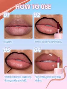 SHEGLAM Line To Shine Peel-Off Lip Stain & Gloss Duo-510 Papaya Glaze 2-In-1 Long-Lasting Combo Liquid Lipstick Lip Liner Brand Beauty Cosmetic Makeup For Women And Girls - 510 Papaya Glaze - View 5