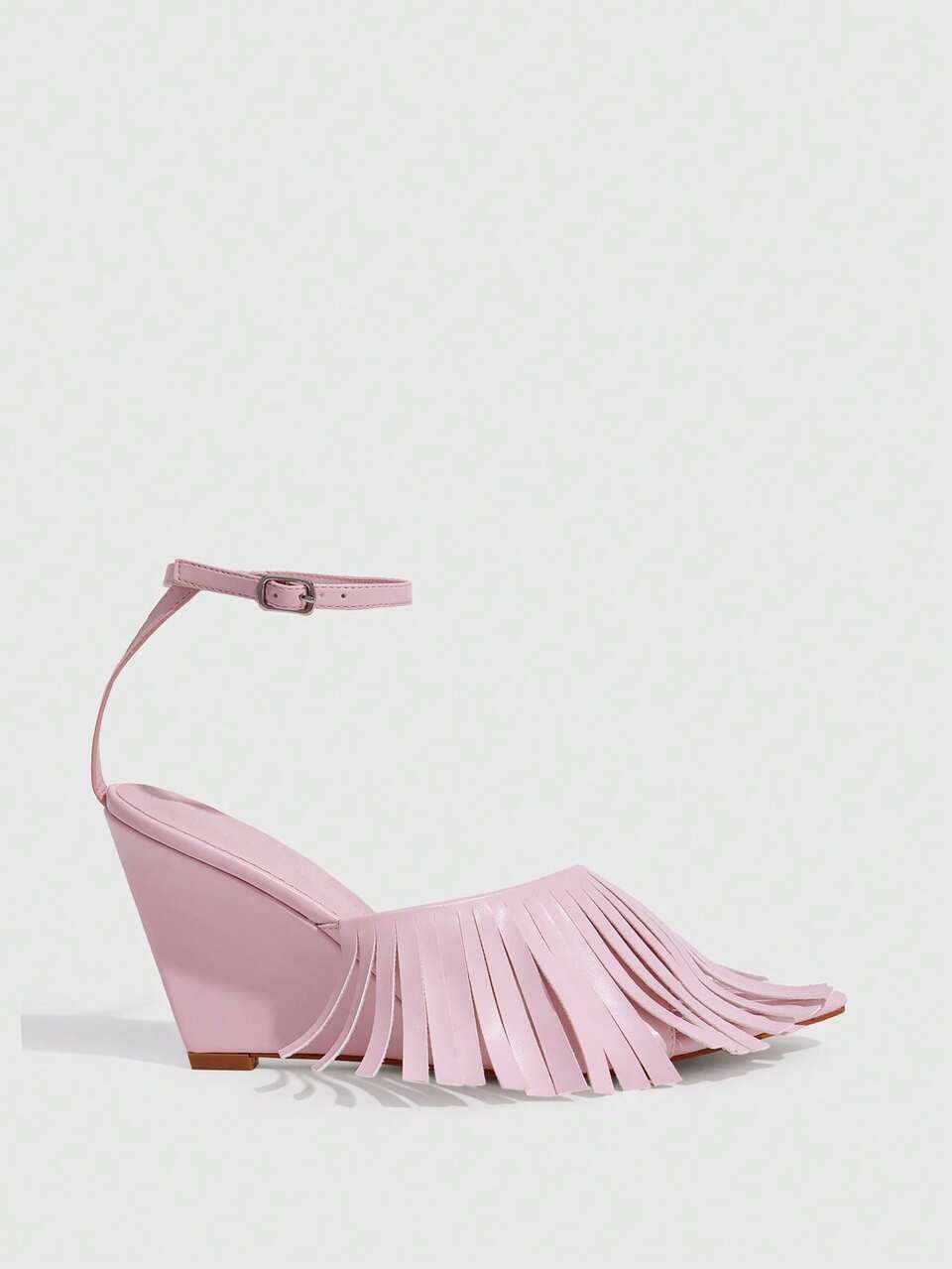 CUCCOO SZL Women's Fashionable Tassel Design Buckle Elegant High Heel Sandals Spring Shoes Prom Heels Summer Shoes