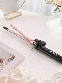 JMMO Thin Curling Iron With US Plug, Digital LCD Adjustable Temperature Ceramic Hair Curler Wand, 9mm Slim Barrel Curling Tong For Small Tight Curls Short Long Hair Salon Styling Tool - US A Type Plug(110-127V) - View 5