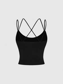 SHAPORA 2026 Hot Selling Women's Seamless Minimalist Solid Color Fashion Comfortable High Cost-Effective High Quality Portable Camisole Single Pack - Black - View 2