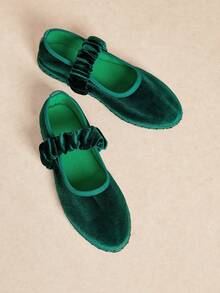 Rosivie Women's Casual Versatile Flat Slip-On Shoes For Daily Commute For Christmas Valentine's Day - Dark Green - View 3