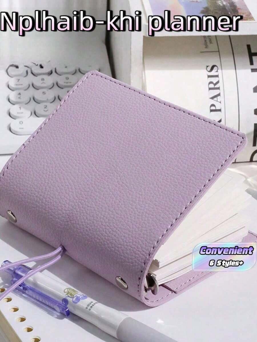 1 buah Sampul Notebook Isi Ulang M5 - Tekstur Kulit PU dengan Tali Portabel, Halaman Kosong yang Dapat Diisi Ulang, Notebook yang Dapat Digunakan Kembali, Cocok untuk Perjalanan, Ideal untuk Pecinta Buku Harian dan Pencatatan Kreatif Harian - Buku catatan kosong - View 1