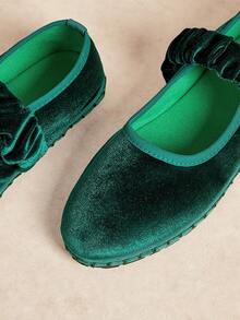 Rosivie Women's Casual Versatile Flat Slip-On Shoes For Daily Commute For Christmas Valentine's Day - Dark Green - View 4