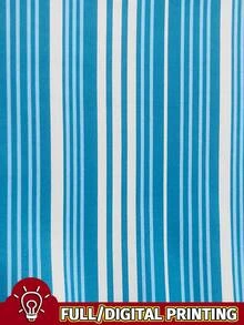 IslaSuriya Digital Striped Print Women's Plus Size Halter Neck Tie Tank Top - Multicolor - View 4