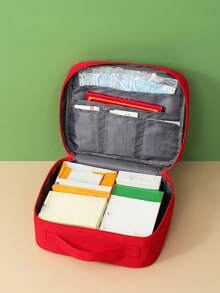 Large Capacity Portable Medicine Box - Durable Cloth, Compact Travel Bag For Home, First Aid, And Emergency Use - Empty Bag, No First Aid Accessories Included For Emergency Kit Bag - View 2