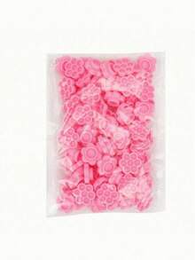 1pack Pink Flower Shaped Glue Holder Cups For Eyelash Extension, Tattooing And Makeup - Pink - View 4
