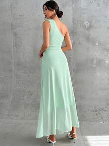 Women Short Dresses - 綠色 - 查看 2