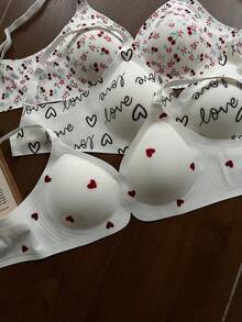 Dream Adore Set Pakaian Dalam Wanita Tanpa Jahitan Bermotif Nyaman, 3 Potong - MultiWarna - View 7