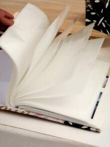 1PC 200 Pockets 6 Inch Fabric Cover Creative Large Capacity Interwoven Family Photo Album For Home Room Living Room Office Decor Mothers Day Spring Gift Home Decor Must Haves - multicolor - View 4